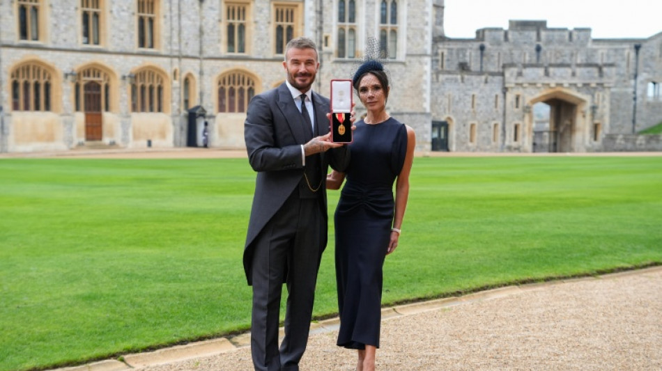David Beckham décoré par Charles III lors d'une cérémonie au château de Windsor