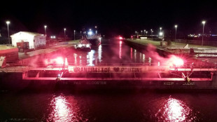 Protest gegen Atomgesch&auml;fte mit Russland: Greenpeace blockiert Frachter in Frankreich