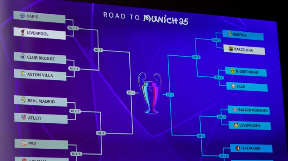 Oitavas da Champions ter&aacute; d&eacute;rbi de Madri, duelo alem&atilde;o e Liverpool x PSG