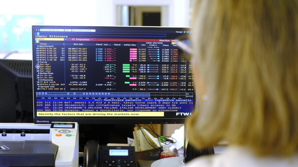 Nell'asta dei titoli di Stato rendimenti ai massimi degli ultimi tre anni