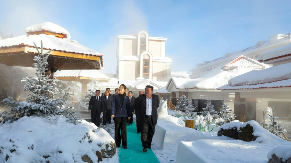 North Korea's Kim tours hot tubs, BBQ joints at lavish new mountain resort