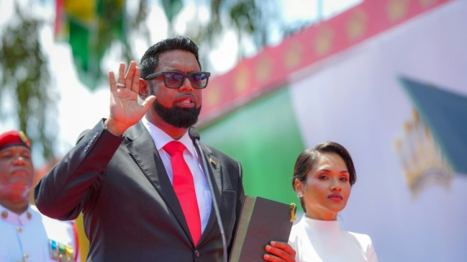 Más petróleo, más riqueza "para el pueblo": el presidente de Guyana jura su segundo mandato