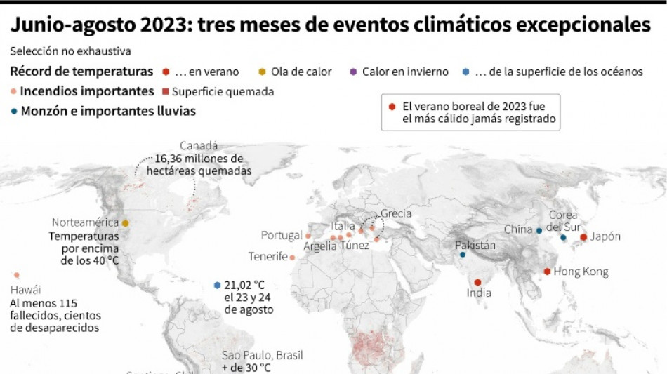 Calor, incendios, lluvias: los extremos clim&aacute;ticos del verano boreal