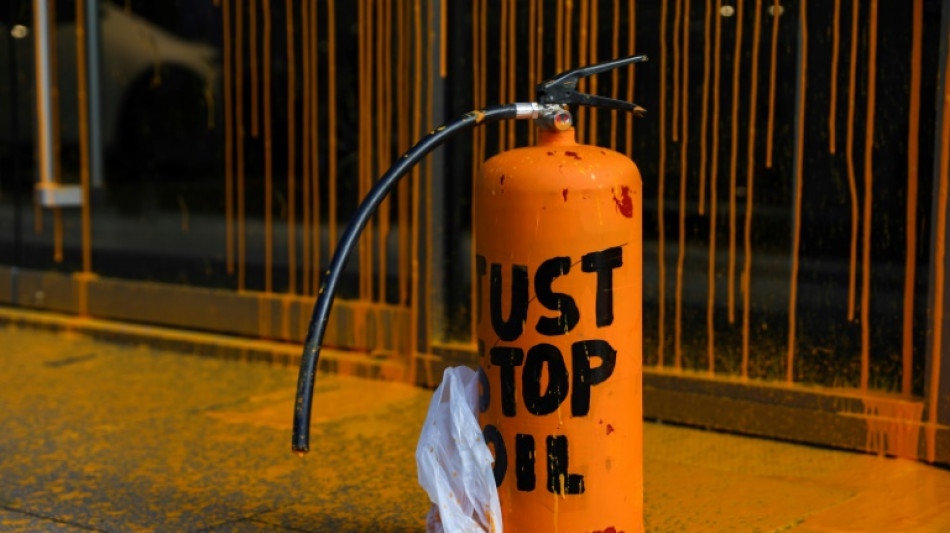 Ecologistas lanzan pintura contra edificios emblem&aacute;ticos de Londres