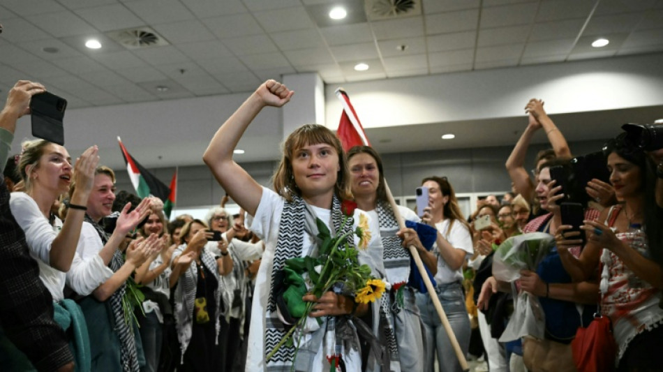 Greta Thunberg lands in Greece among expelled Gaza flotilla activists