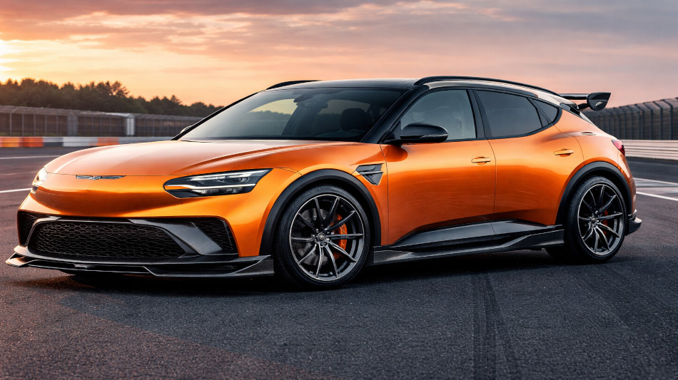 Genesis GV60 Magma antes do lan&ccedil;amento